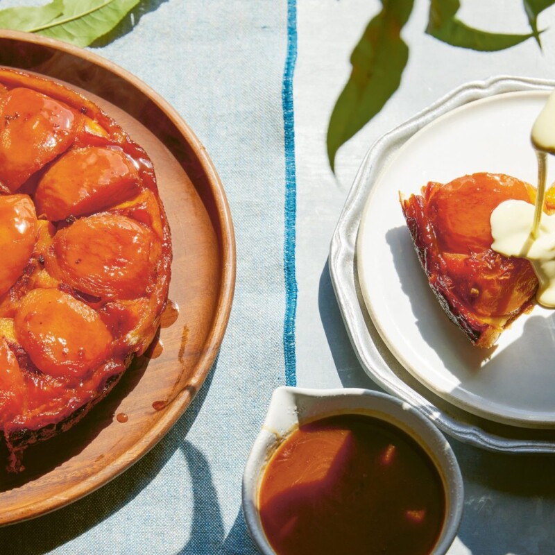 Late Summer Peach Tarte Tatin