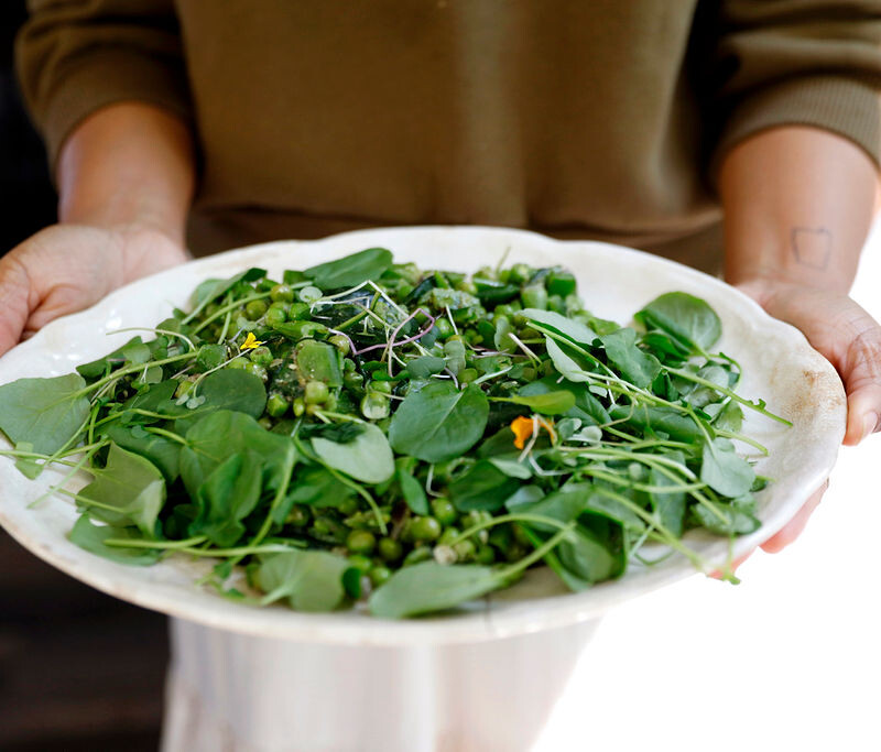 pea salad with mint