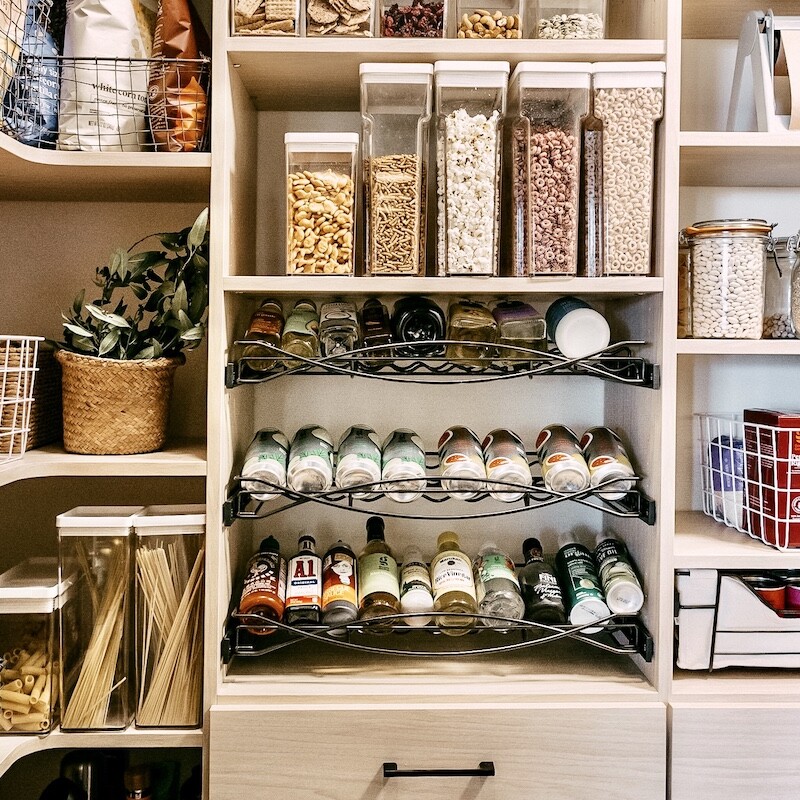 Camille Styles pantry organization system