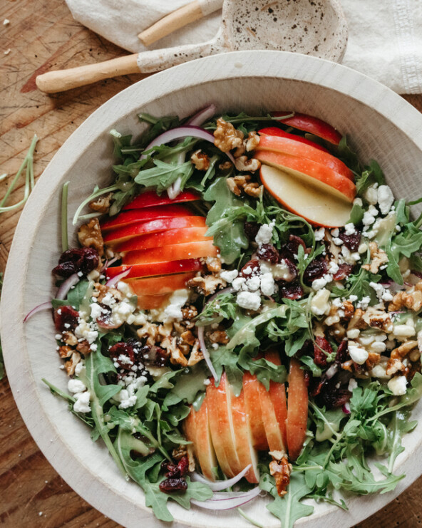 apple walnut harvest salad