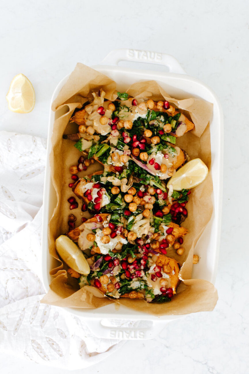 Autumn Stuffed Sweet Potatoes