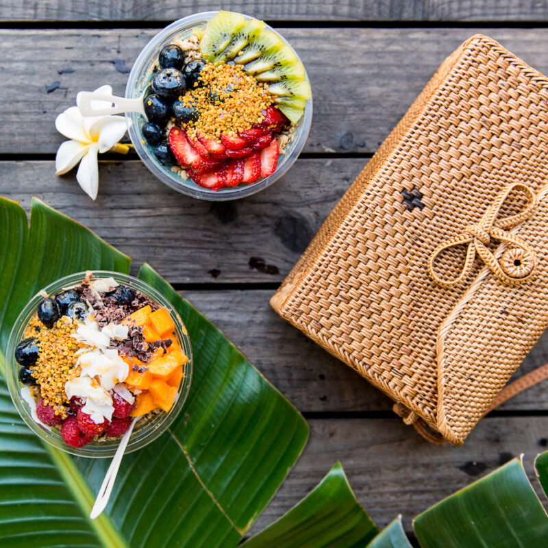 acai bowls, hawaii, beach smoothie