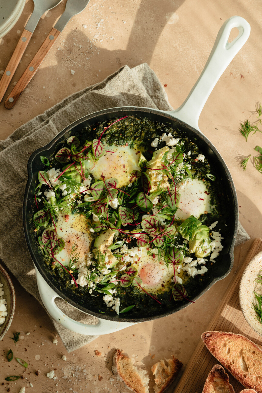 breakfast green shakshuka