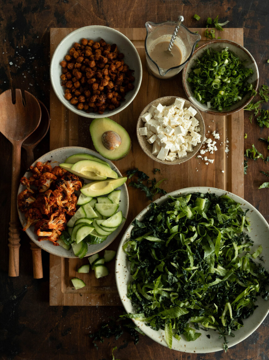 Buffalo cauliflower salad.