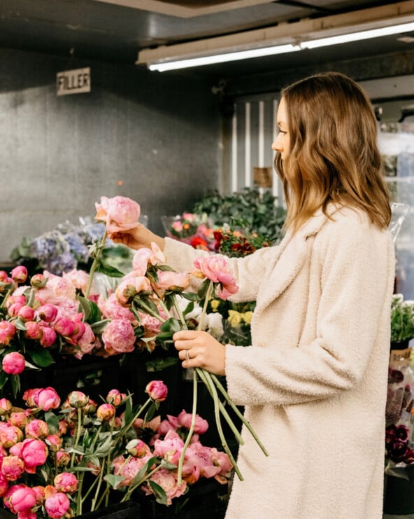 Camille Styles flower market.