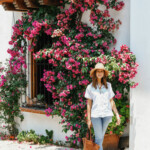 Camille Styles flower wall Oaxaca