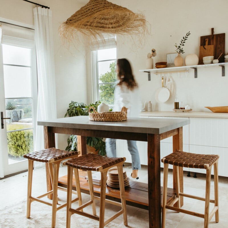 camille styles studio kitchen makeover, open shelves