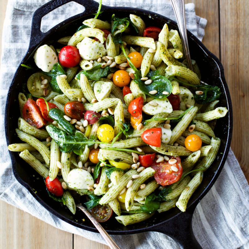 Caprese Pesto Pasta recipe