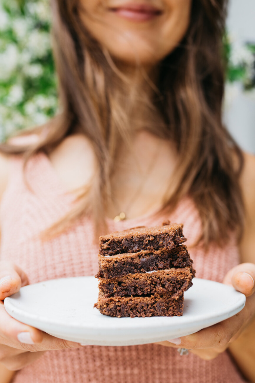 Chocolate one-bowl brownies recipe.