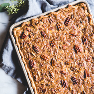 Chocolate Pecan Slab Pie