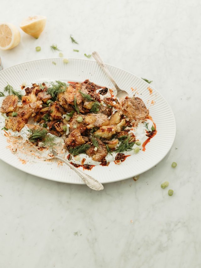 Crispy Smashed Fingerling Potatoes