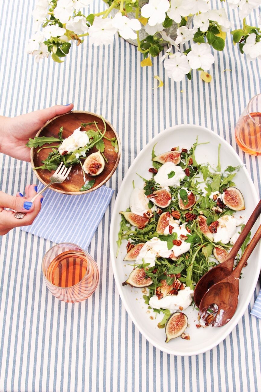 Burrata, Fig, & Arugula Salad