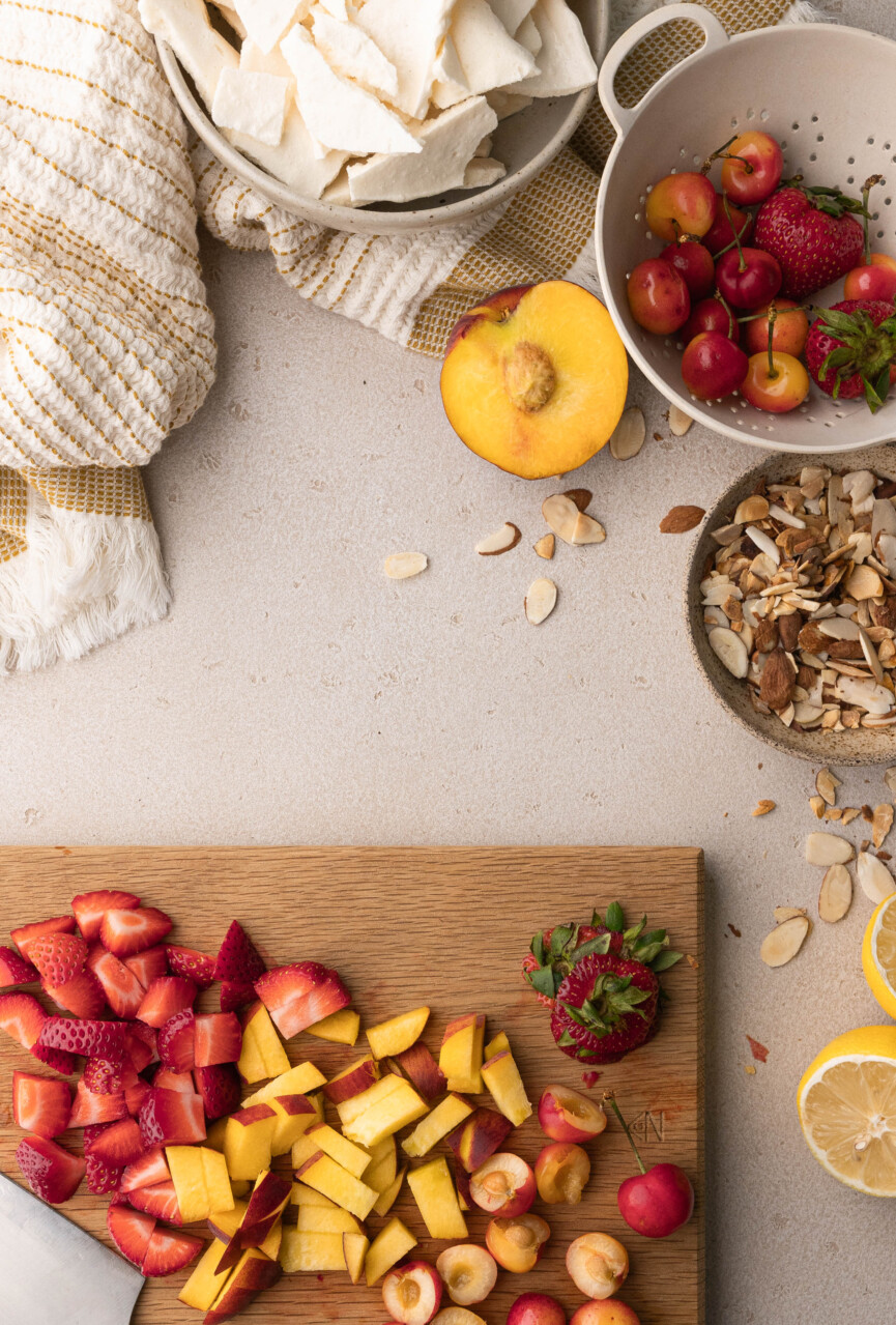 fruit salad prep