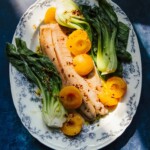 Ginger Poached Apricots and Salmon_foods that boost fertility