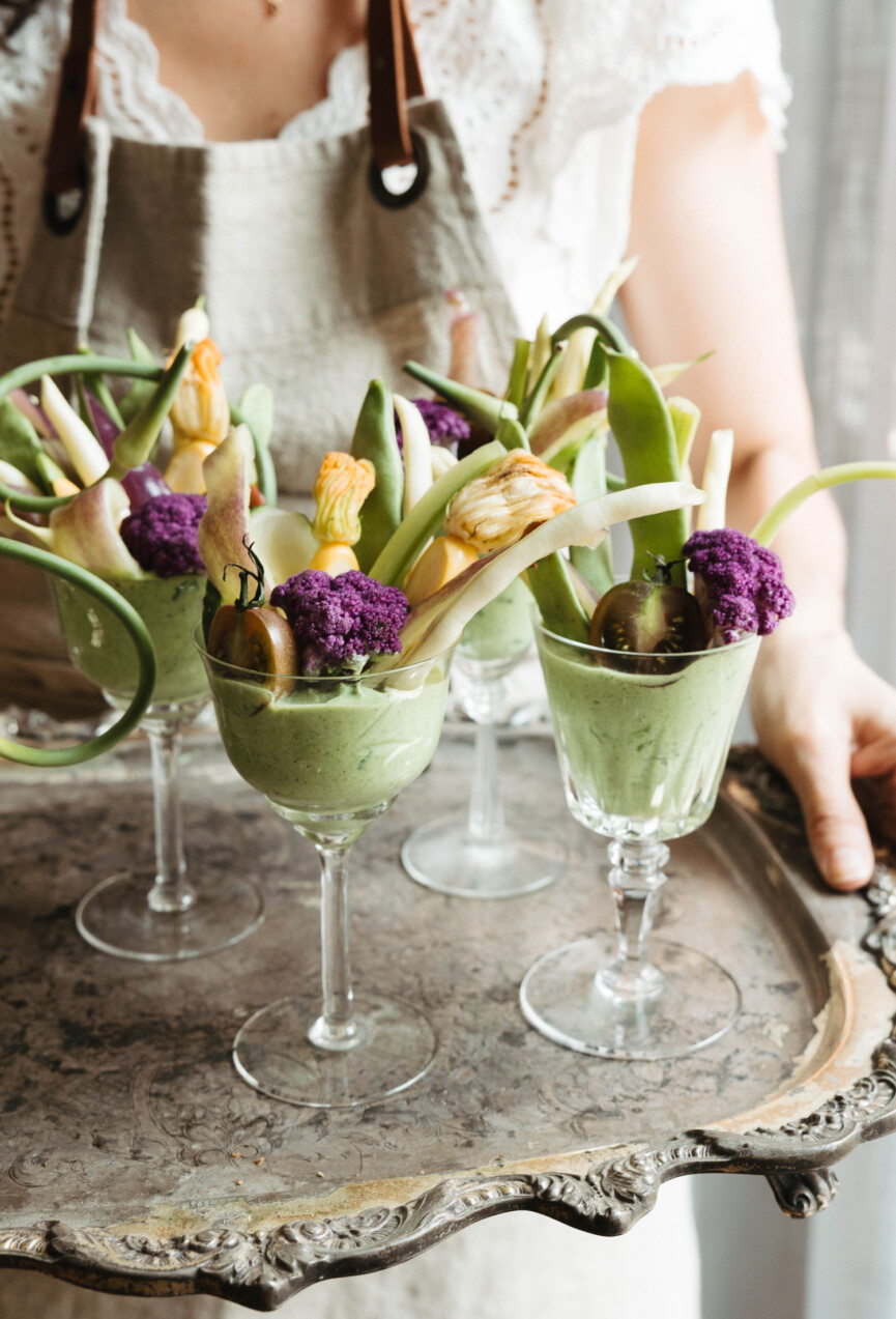 Maman's kale, pea and ricotta spread