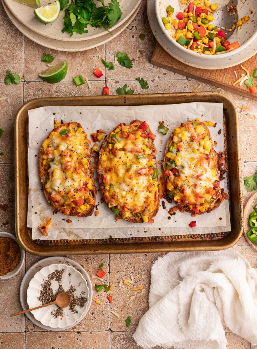 how to prep corn toast