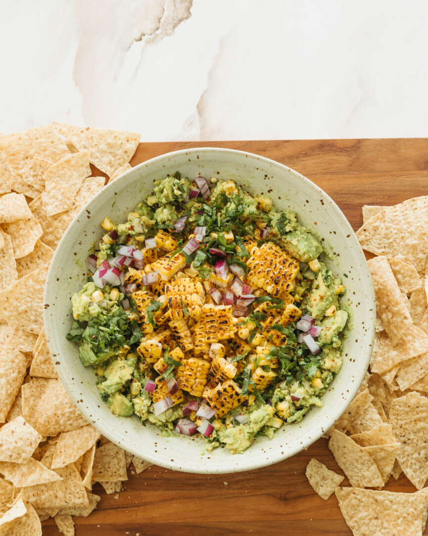 Indian Masala Street Corn Guacamole