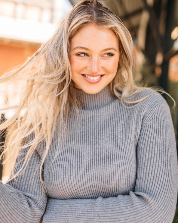 Iskra Lawrence smiling.