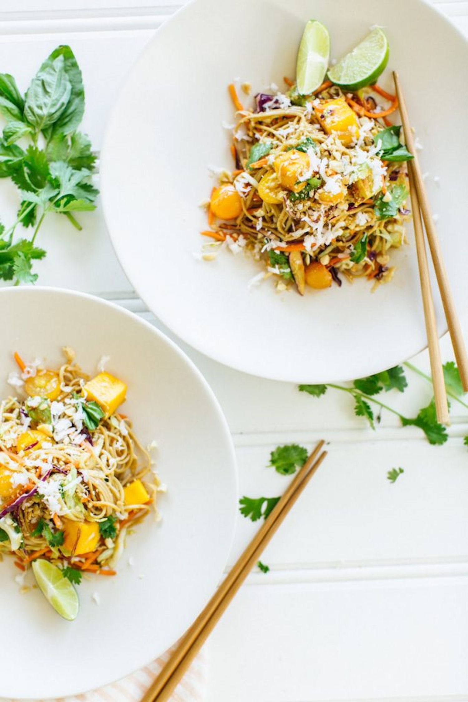 mango & coconut soba noodle salad