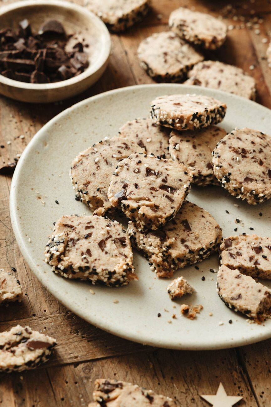 tahini shortbread cookies