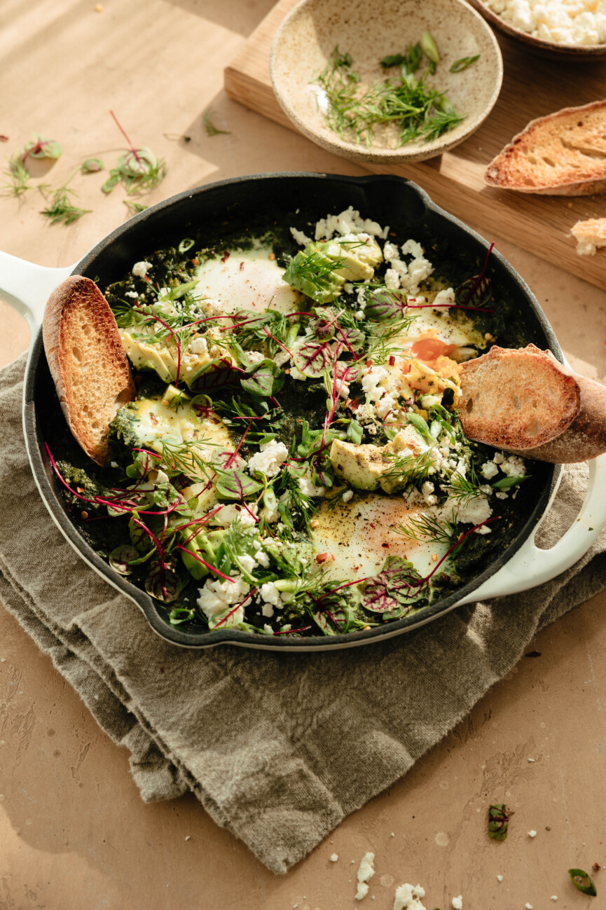 shakshuka wtih spinach