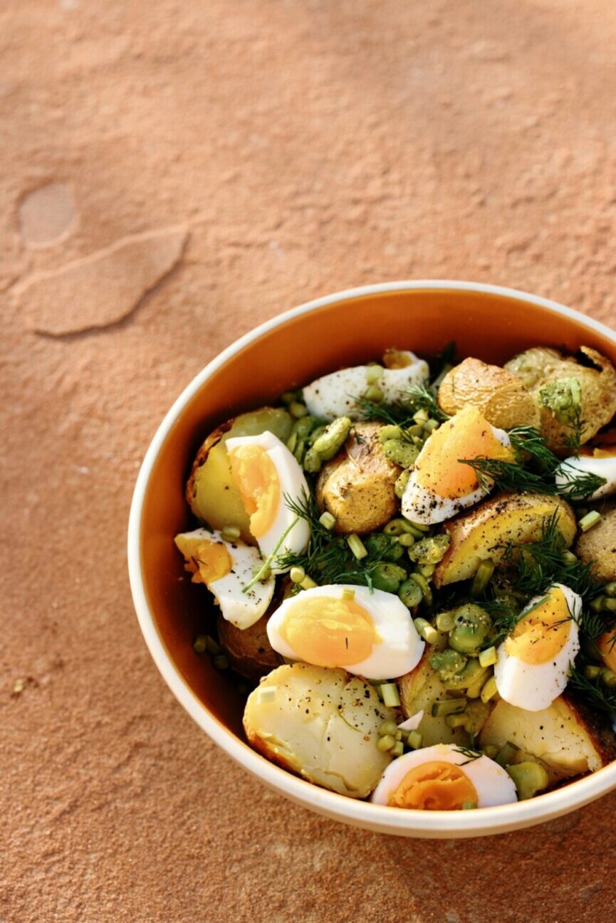 Simple Potato Salad with Smoked Chile Aioli