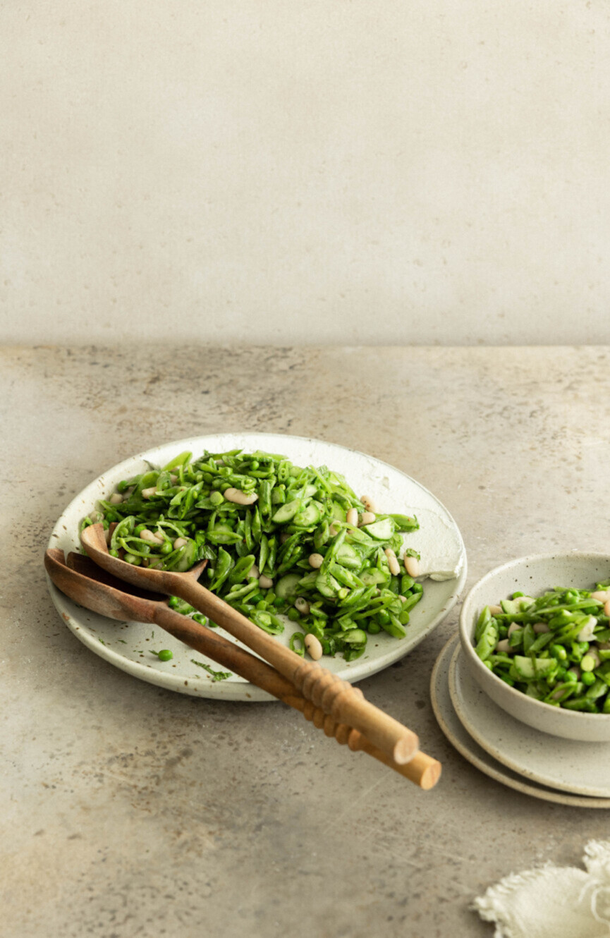 Snap pea salad recipe.