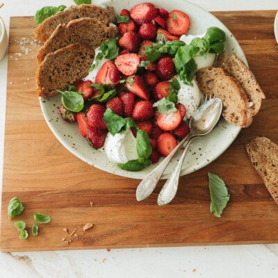 strawberry caprese salad summer