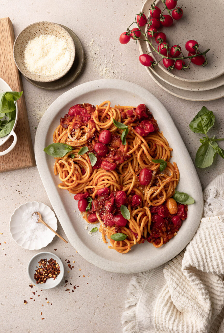 Burst Tomato Pasta
