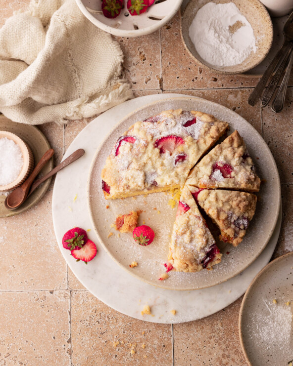 the best strawberry olive oil cake