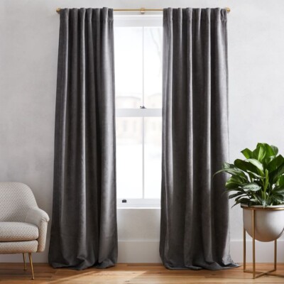 Worn Velvet Blackout Curtain