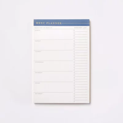 52 Page Undated Weekly Menu Planner